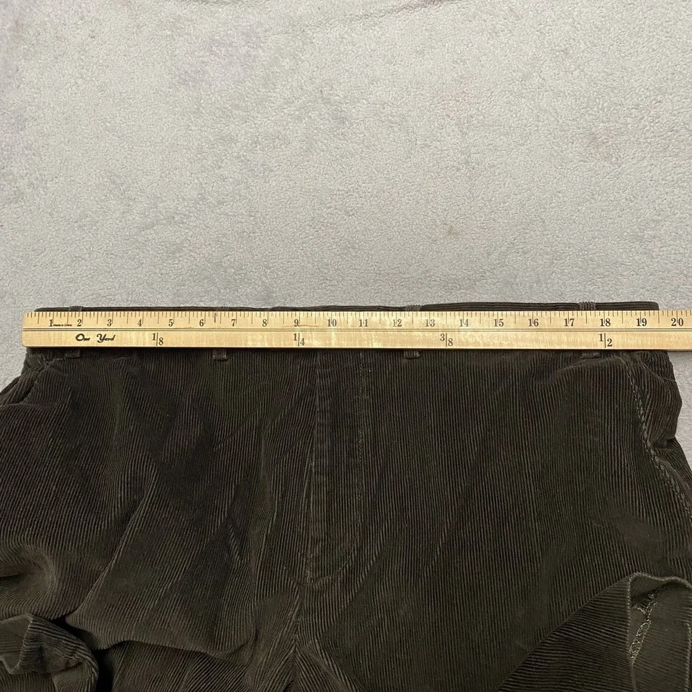 Lauren Ralph Lauren Corduroy Pants Mens 38x31 Chocolate Brown Flat Front Preppy